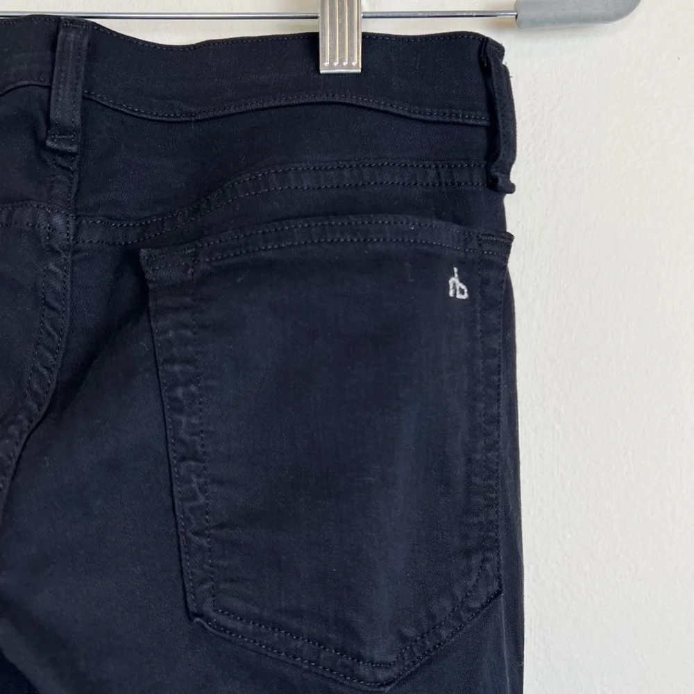 Rag & Bone Dre Capri Black Denim Jeans - Picture 4 of 5